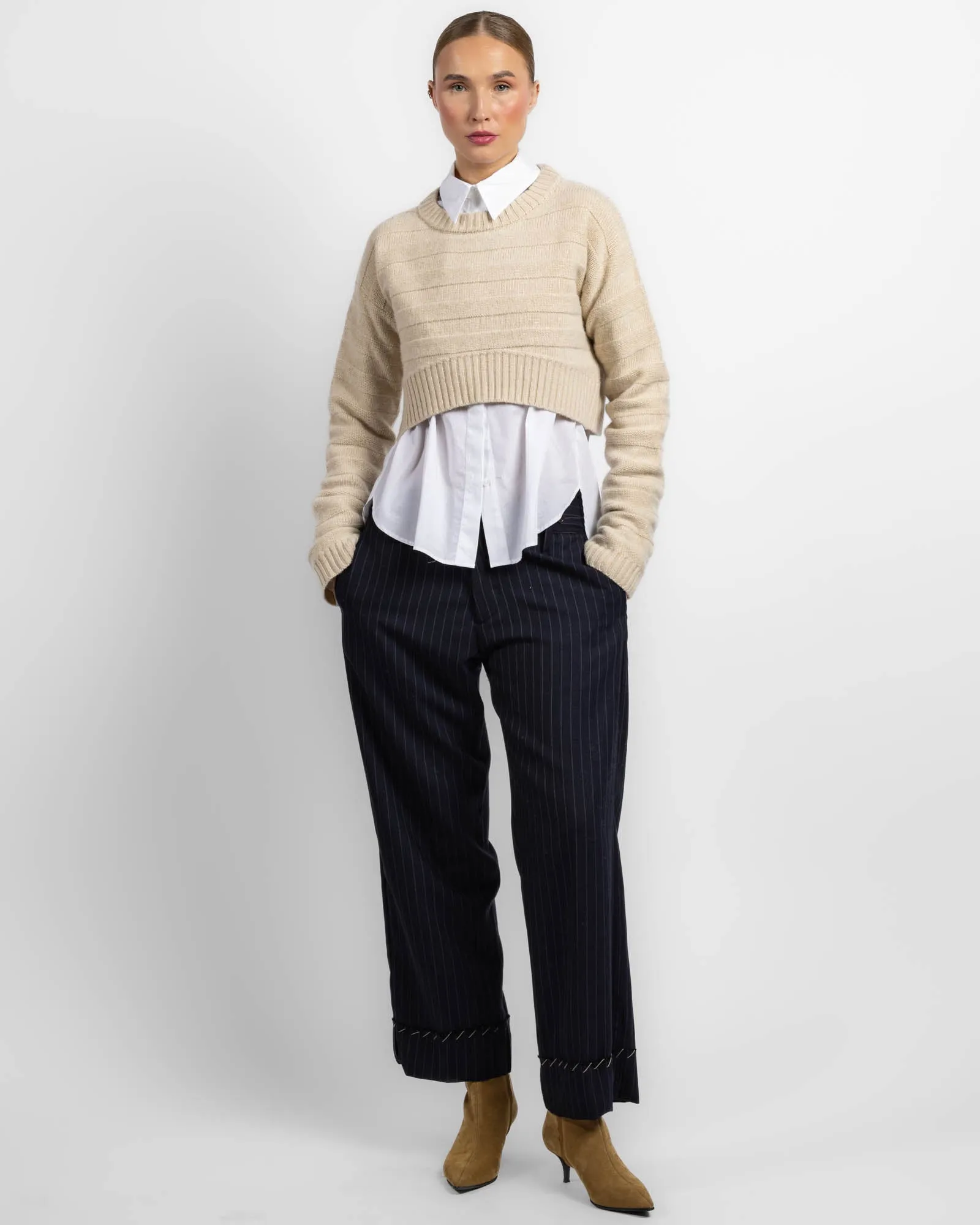 Ribbed Short Pull Sweater sold by TNT Fashion product image thumbnail 2