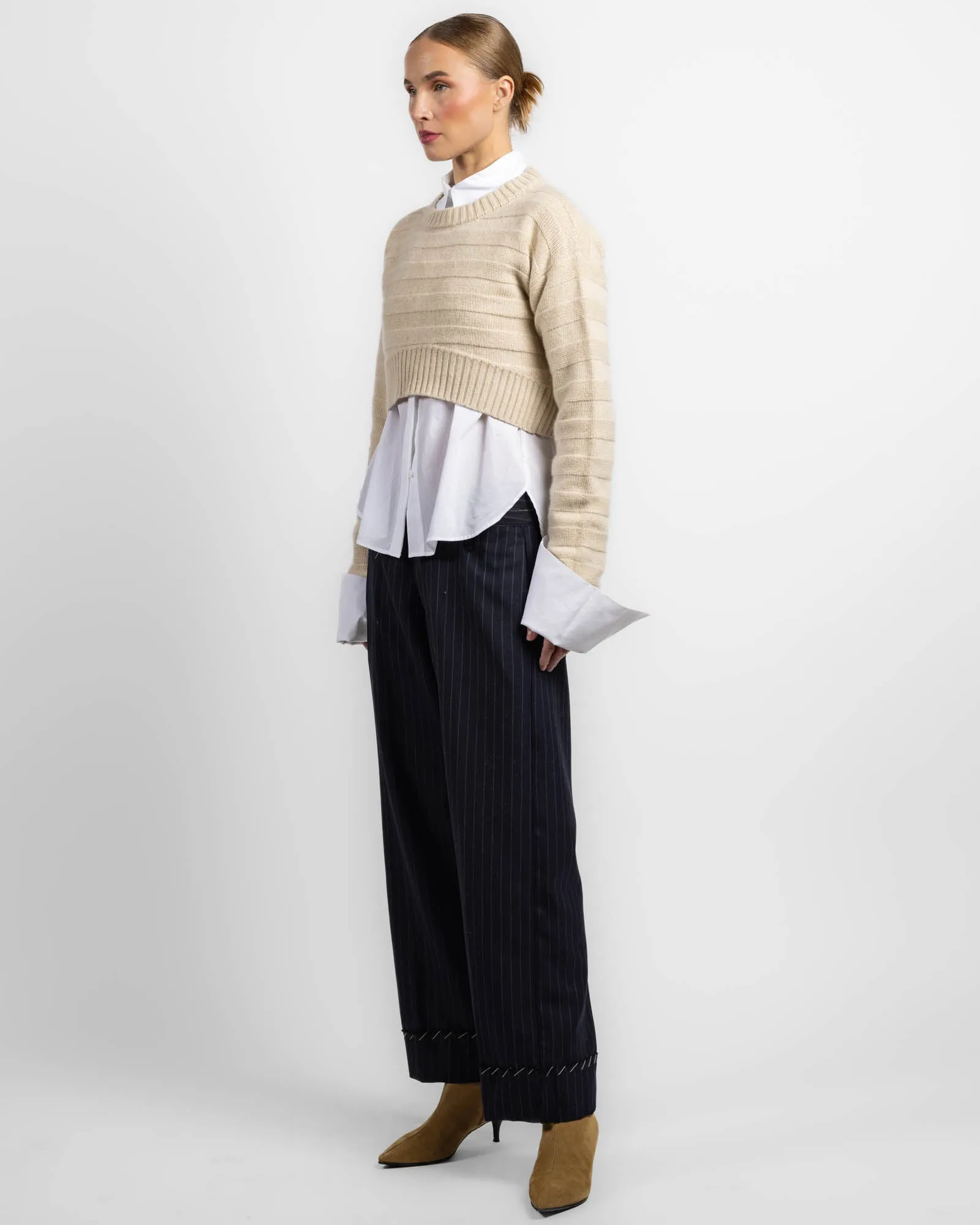 Ribbed Short Pull Sweater sold by TNT Fashion product image thumbnail 4