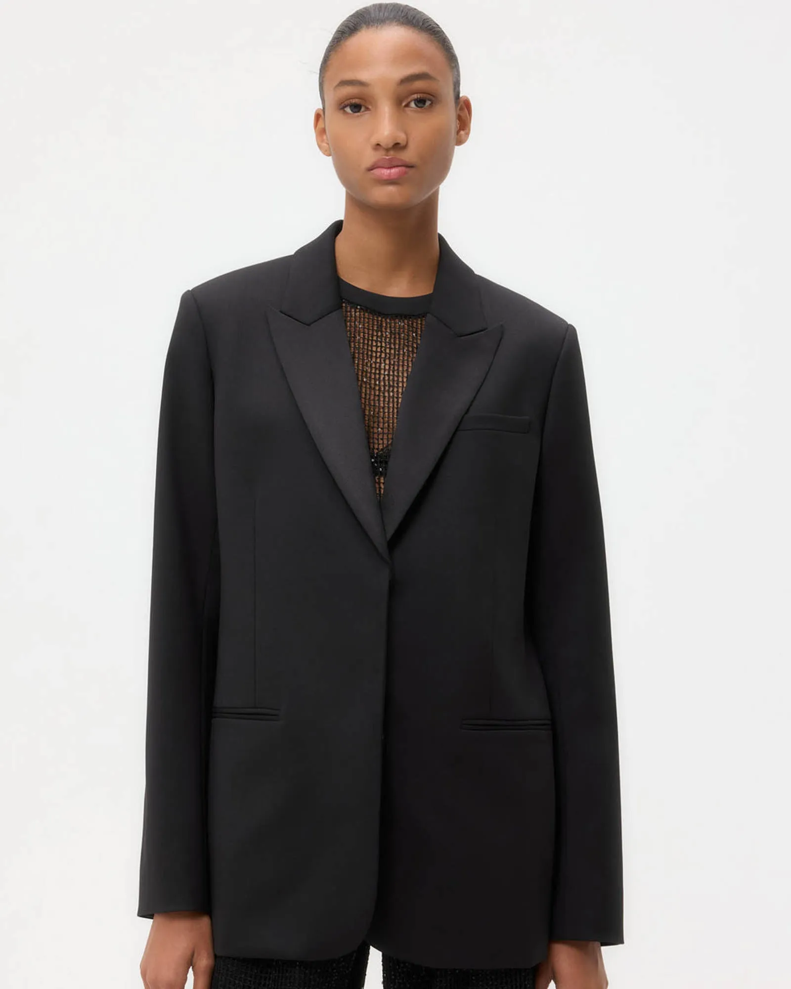 Sweet Pea Tuxedo Blazer sold by TNT Fashion