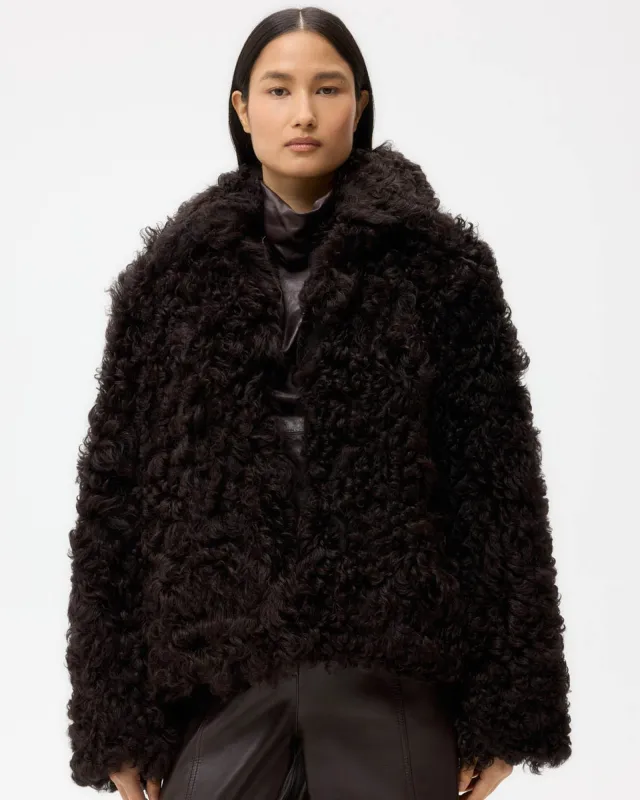 Sylvia Leather Coat sold by TNT Fashion