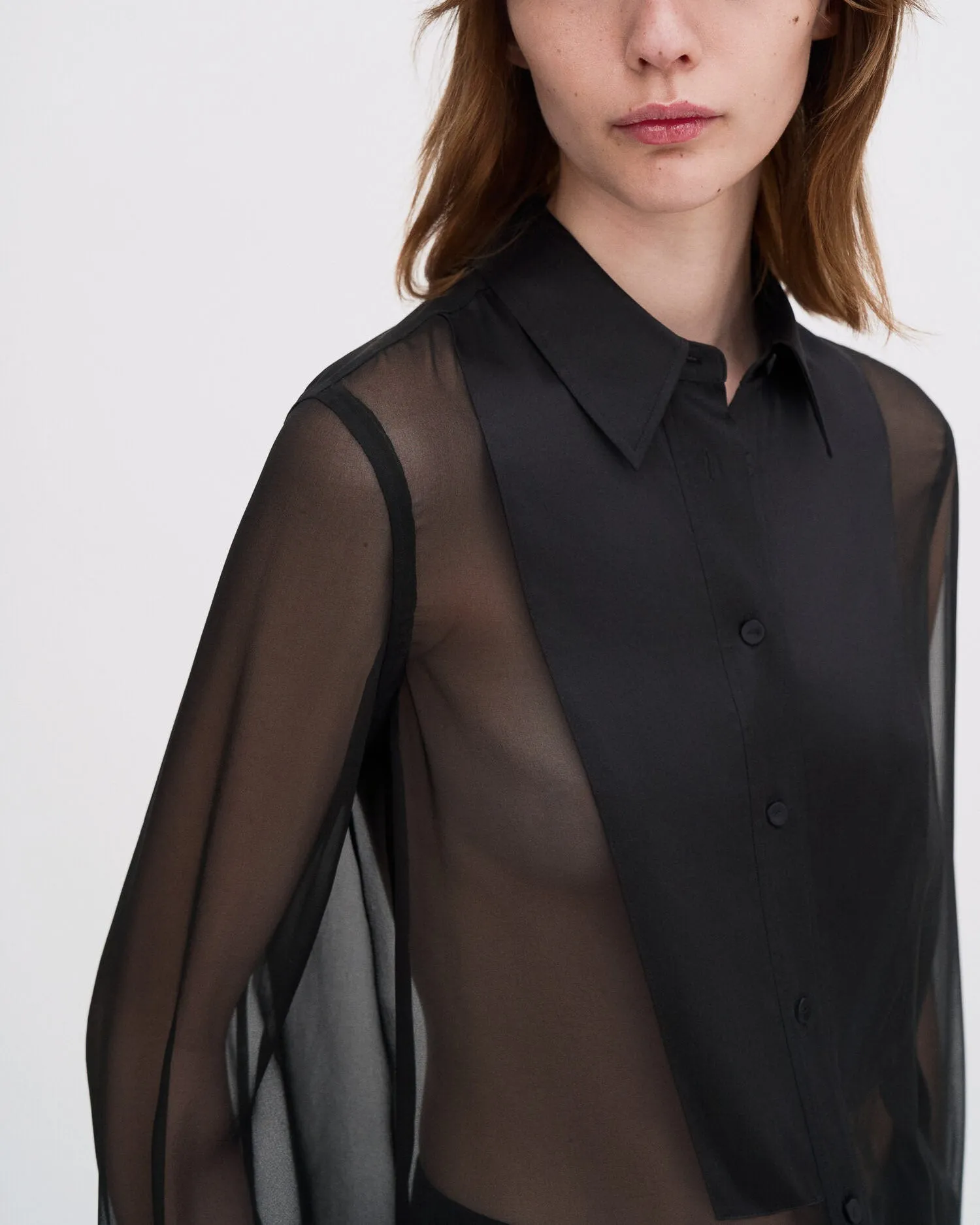 Sheer Tuxedo Shirt sold by TNT Fashion product image thumbnail 3
