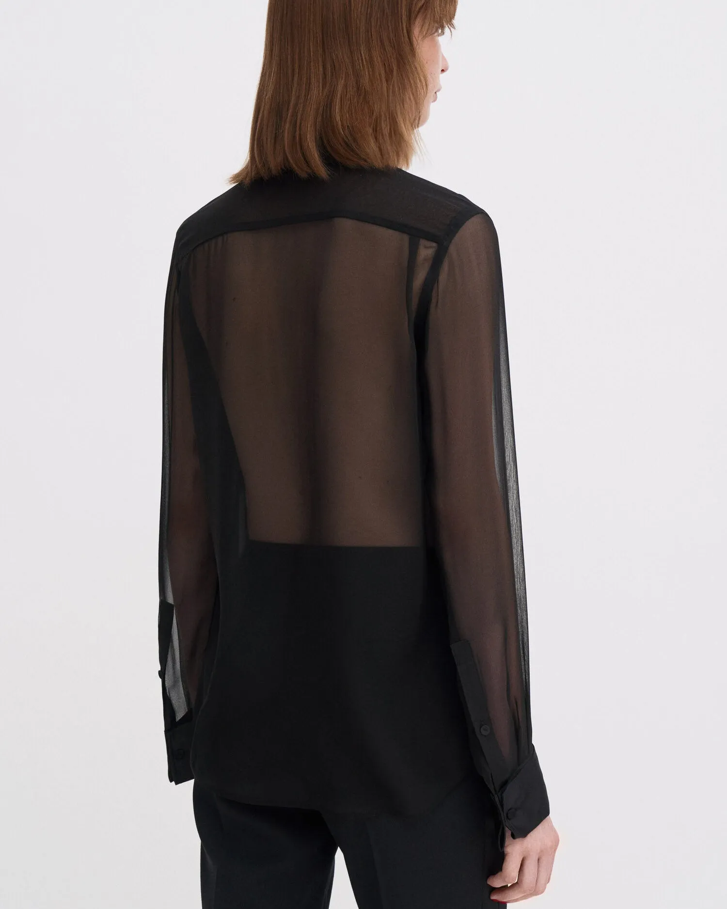 Sheer Tuxedo Shirt sold by TNT Fashion product image thumbnail 4