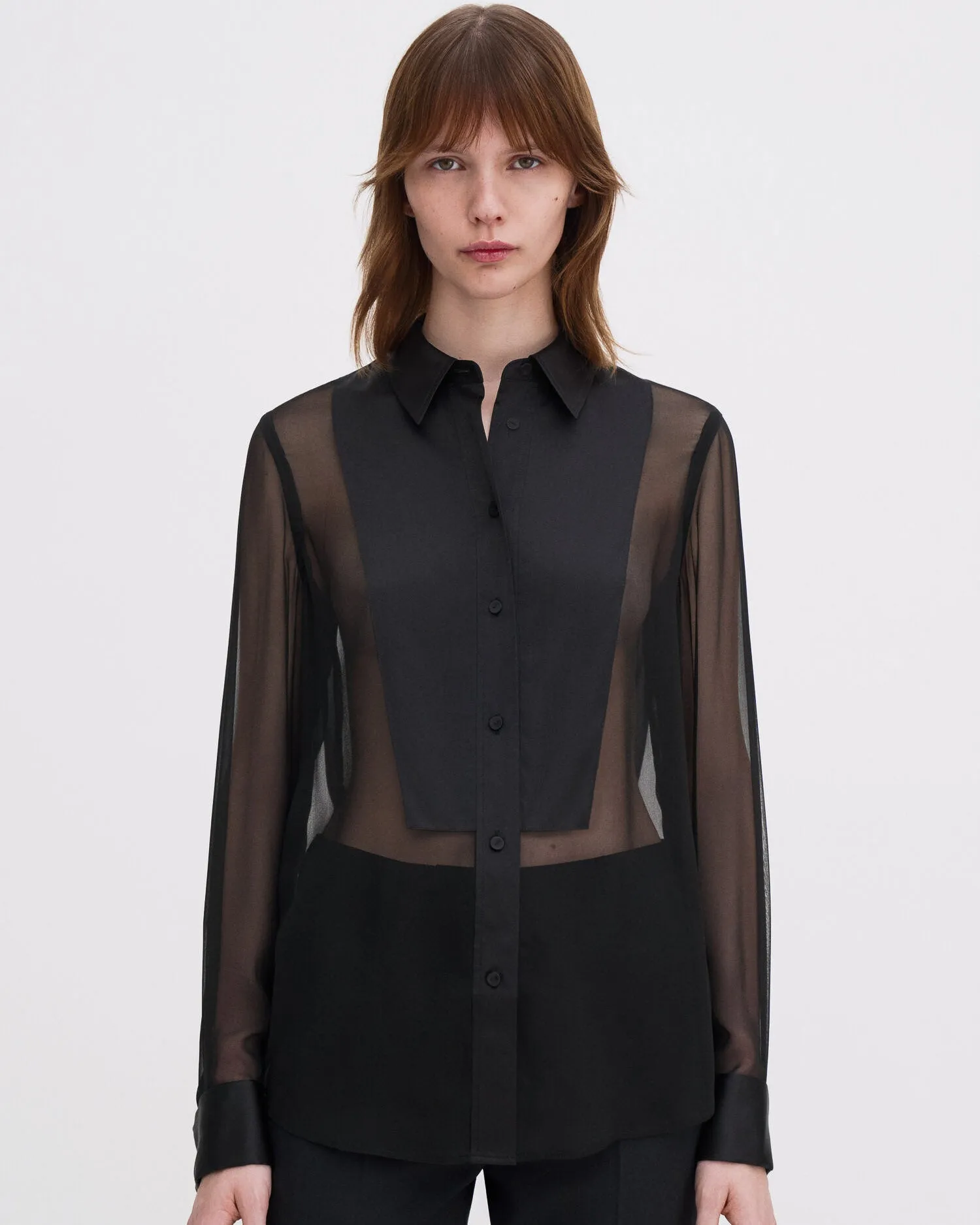 Sheer Tuxedo Shirt sold by TNT Fashion