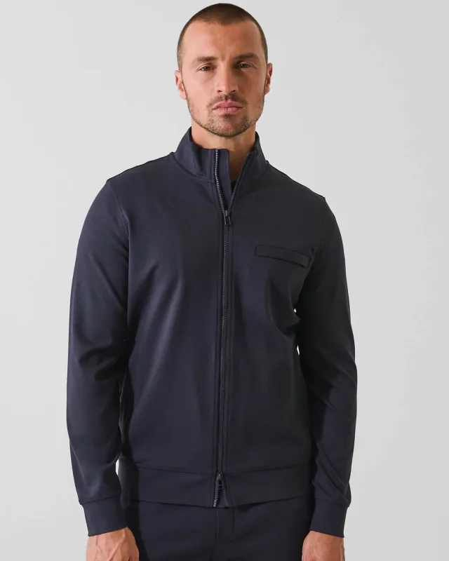 Zip Mock Neck Track Jacket sold by TNT Fashion