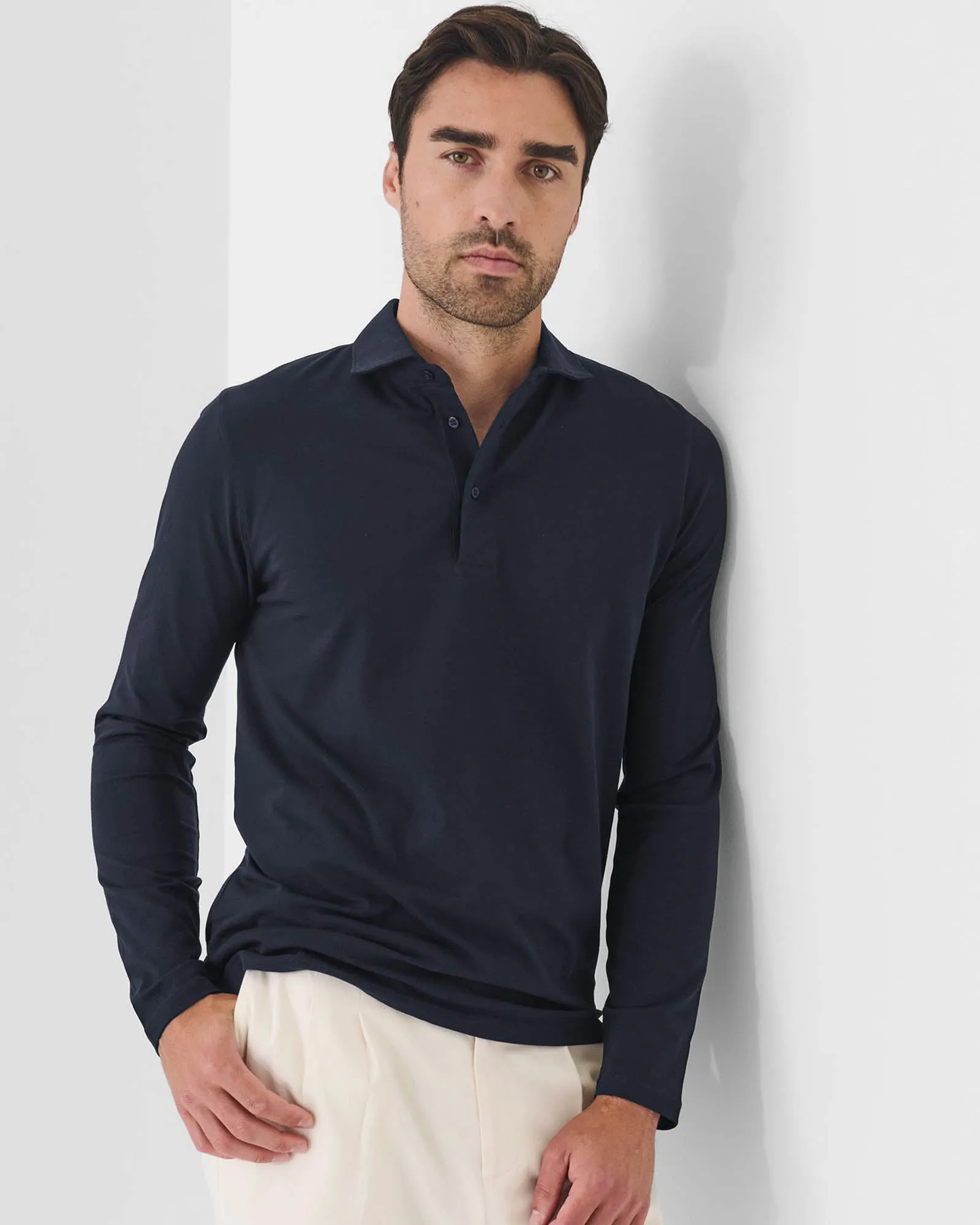 Long Sleeve Iconic Polo Shirt sold by TNT Fashion