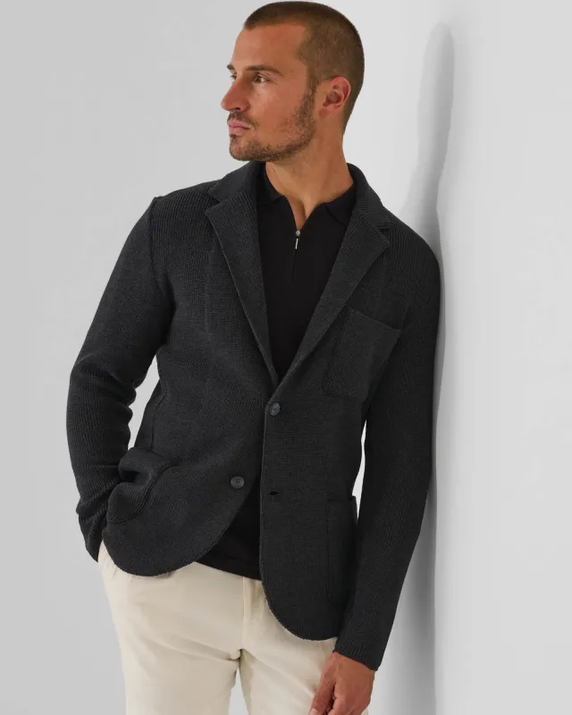 Cardigan Stitch Knit Blazer sold by TNT Fashion