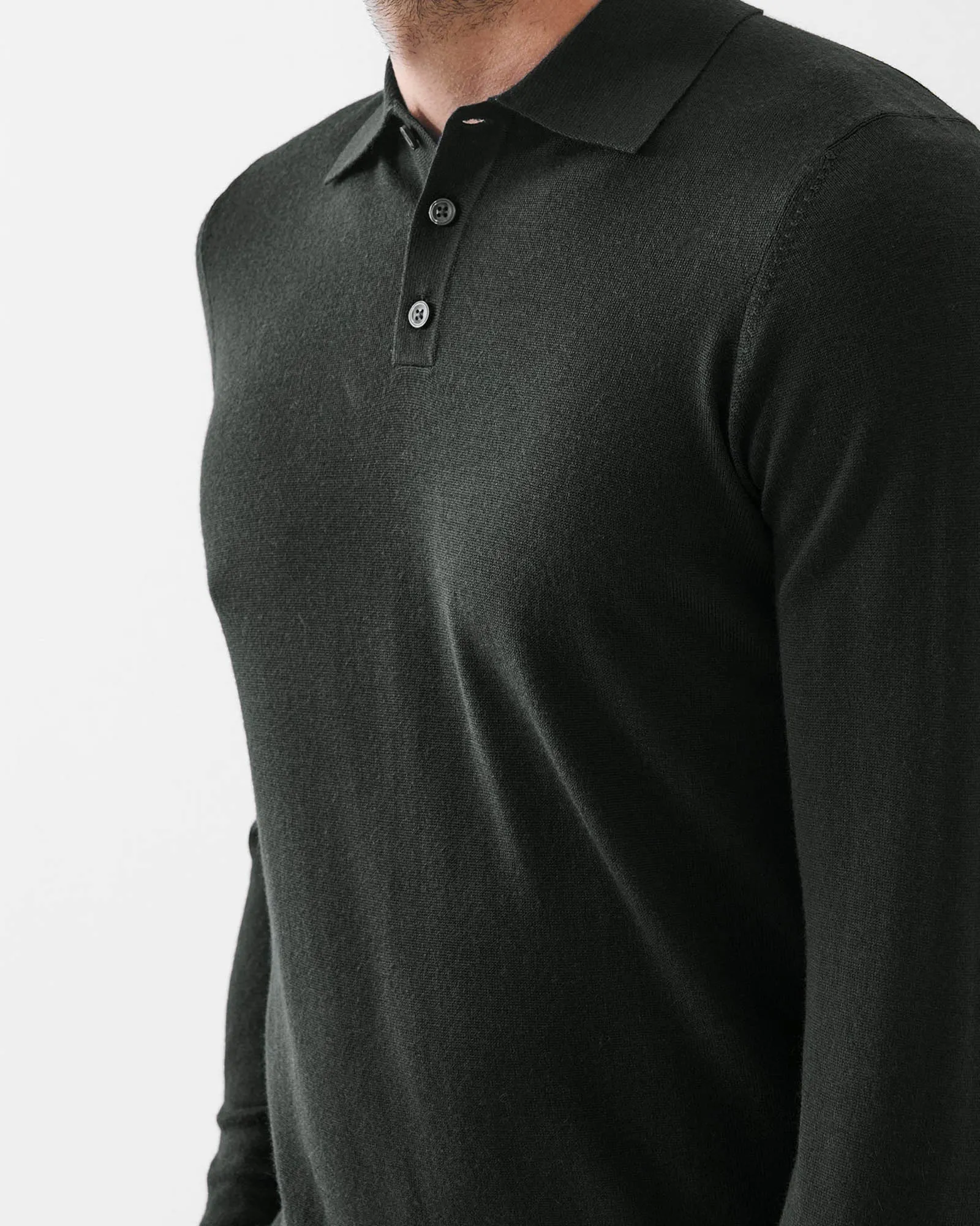 14 Gauge 3 Button Polo Sweater sold by TNT Fashion product image thumbnail 3