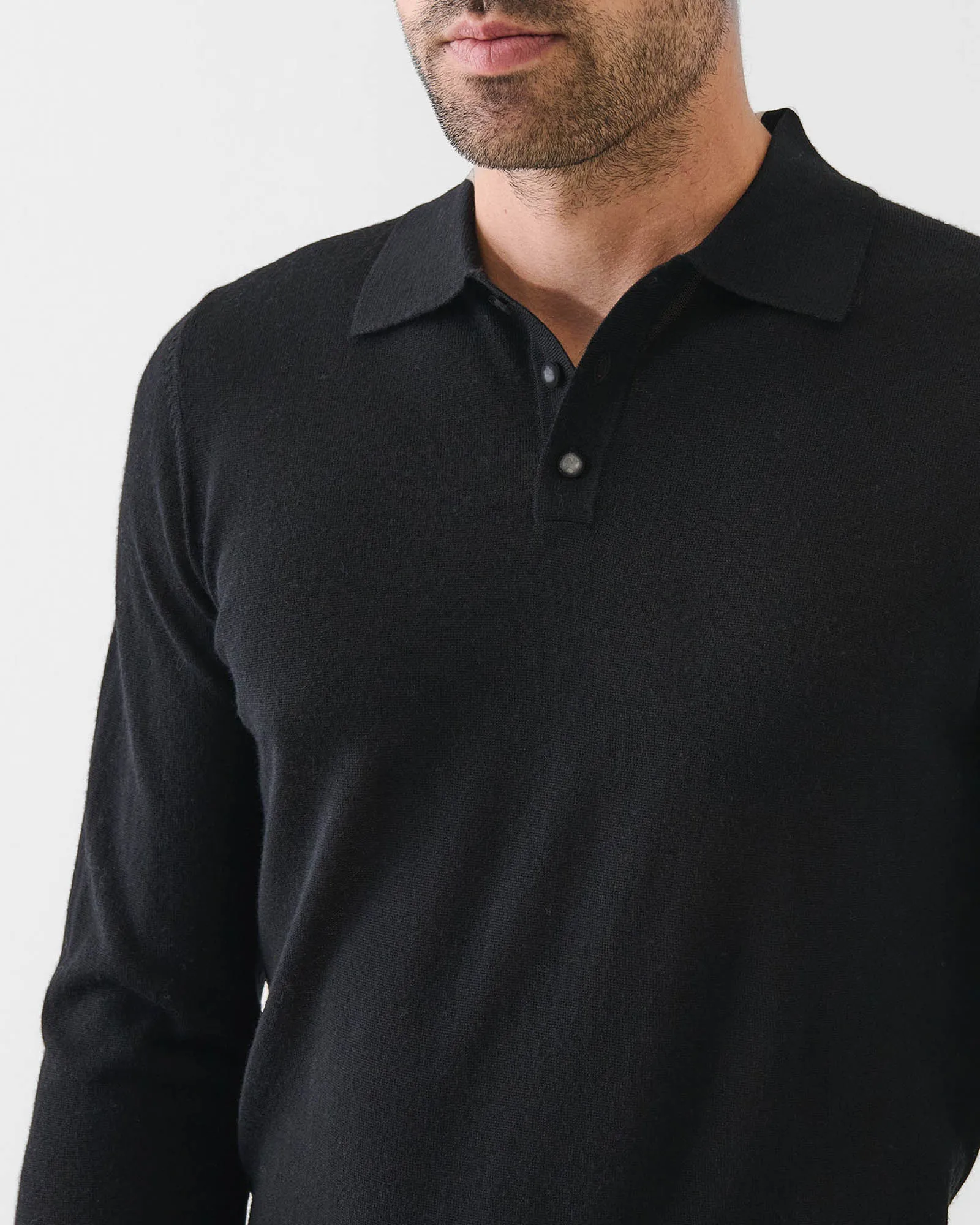 14 Gauge 3 Button Polo Sweater sold by TNT Fashion product image thumbnail 4