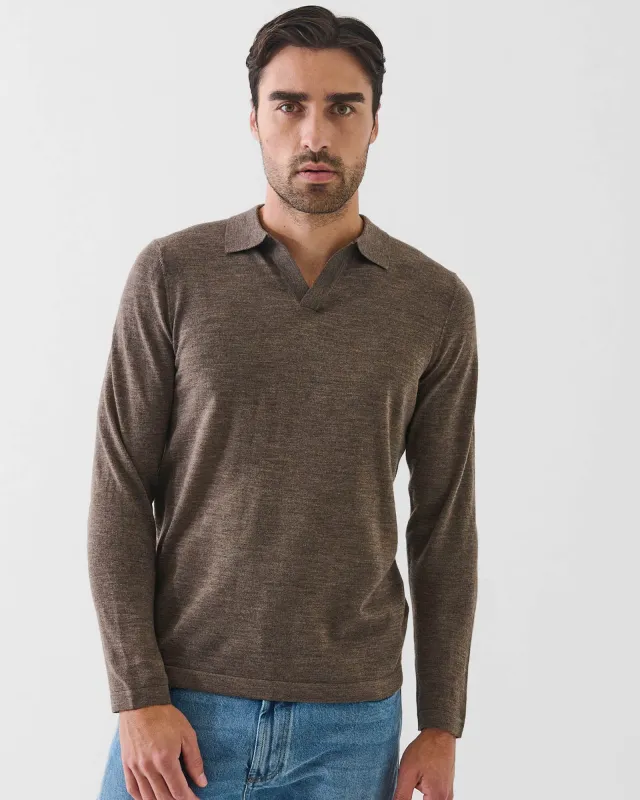 14 Gauge Merino Wool Polo sold by TNT Fashion