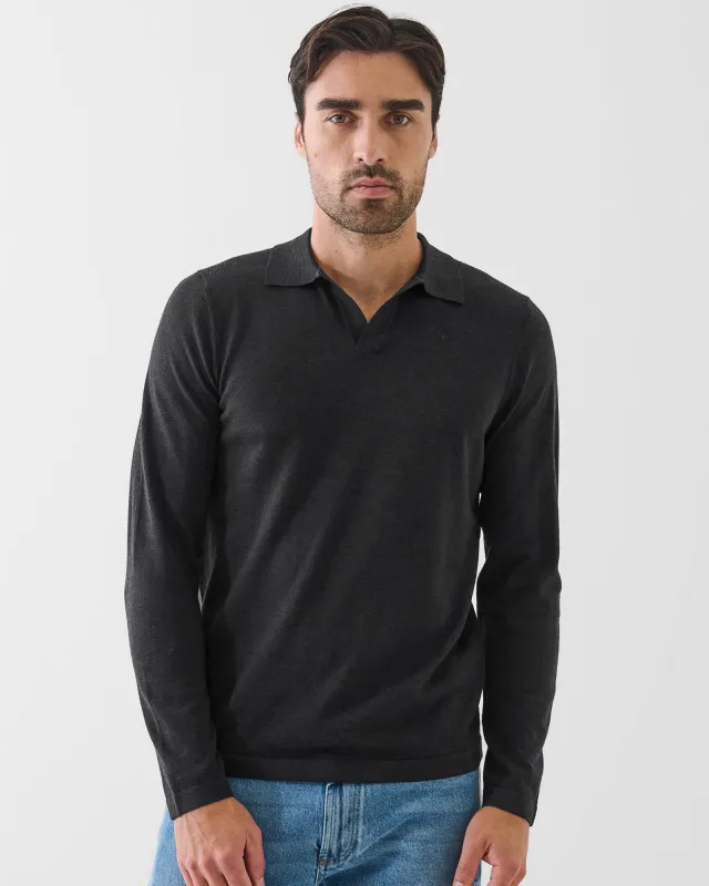 14 Gauge Merino Wool Polo sold by TNT Fashion