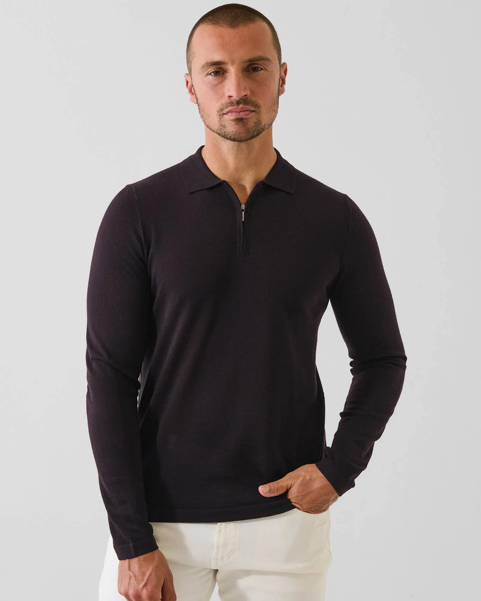 14 Gauge Quarter Zip Polo sold by TNT Fashion