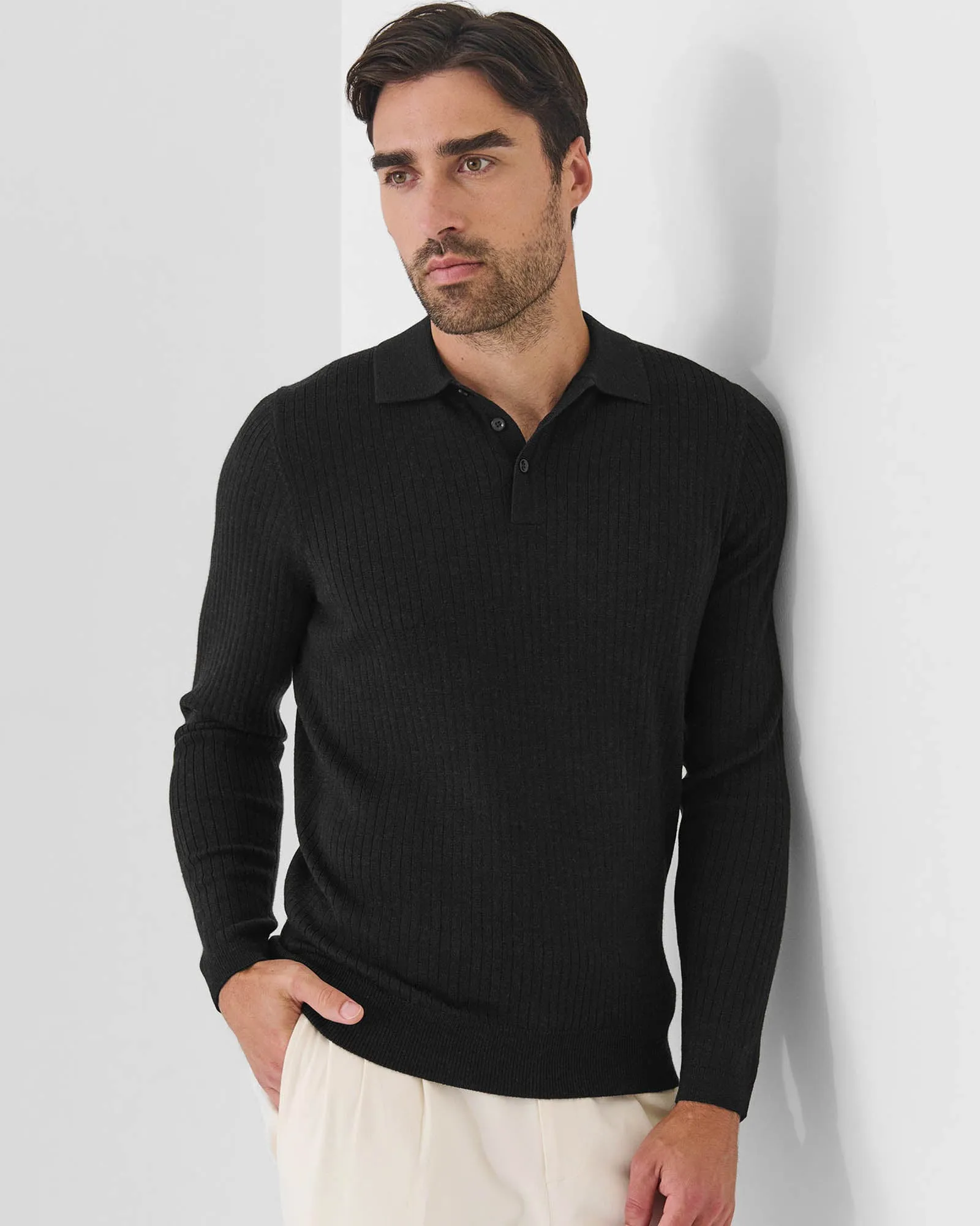 Drop Needle Polo Shirt sold by TNT Fashion product image thumbnail 2