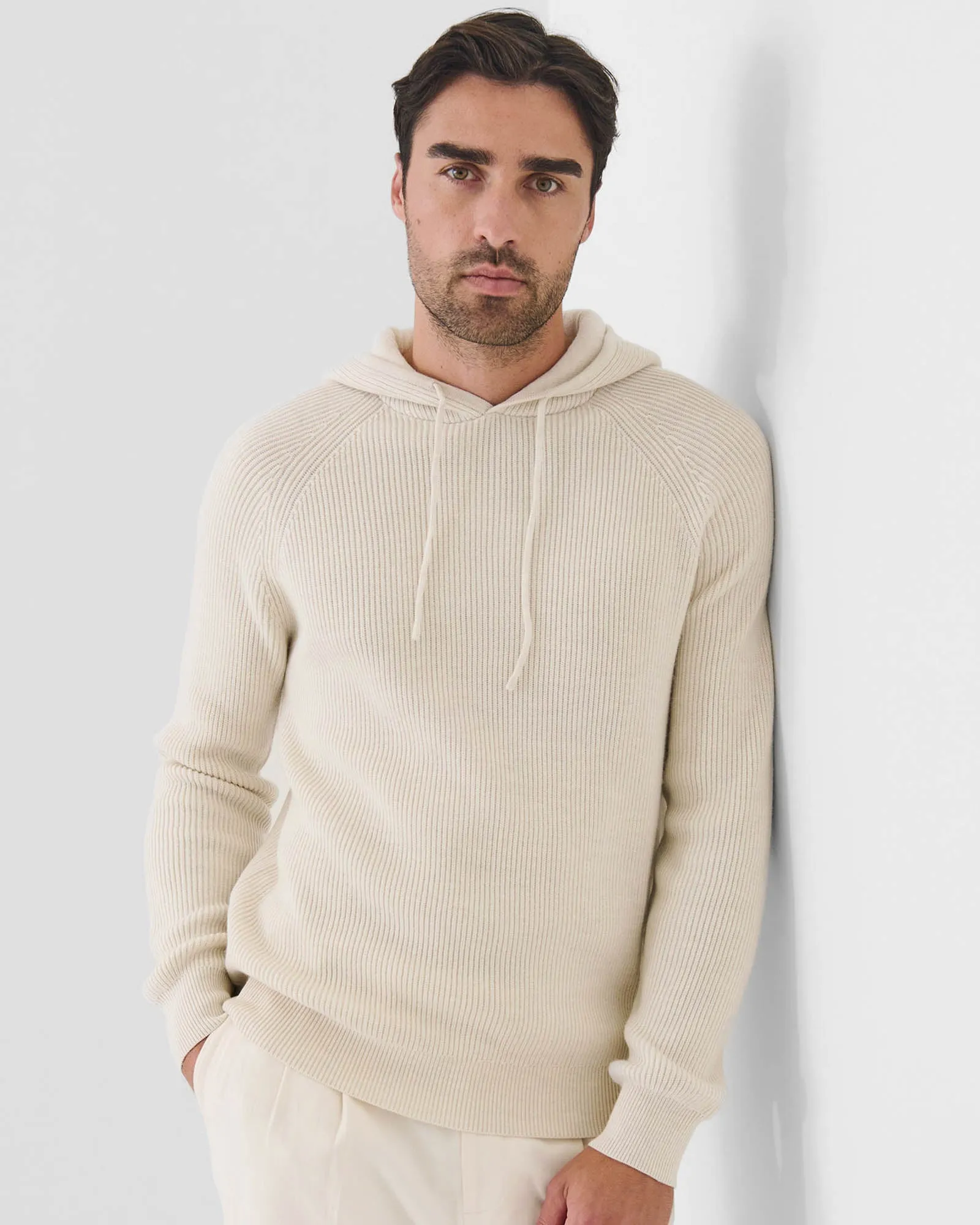 12 Gauge Merino Wool Ribbed Hoodie sold by TNT Fashion