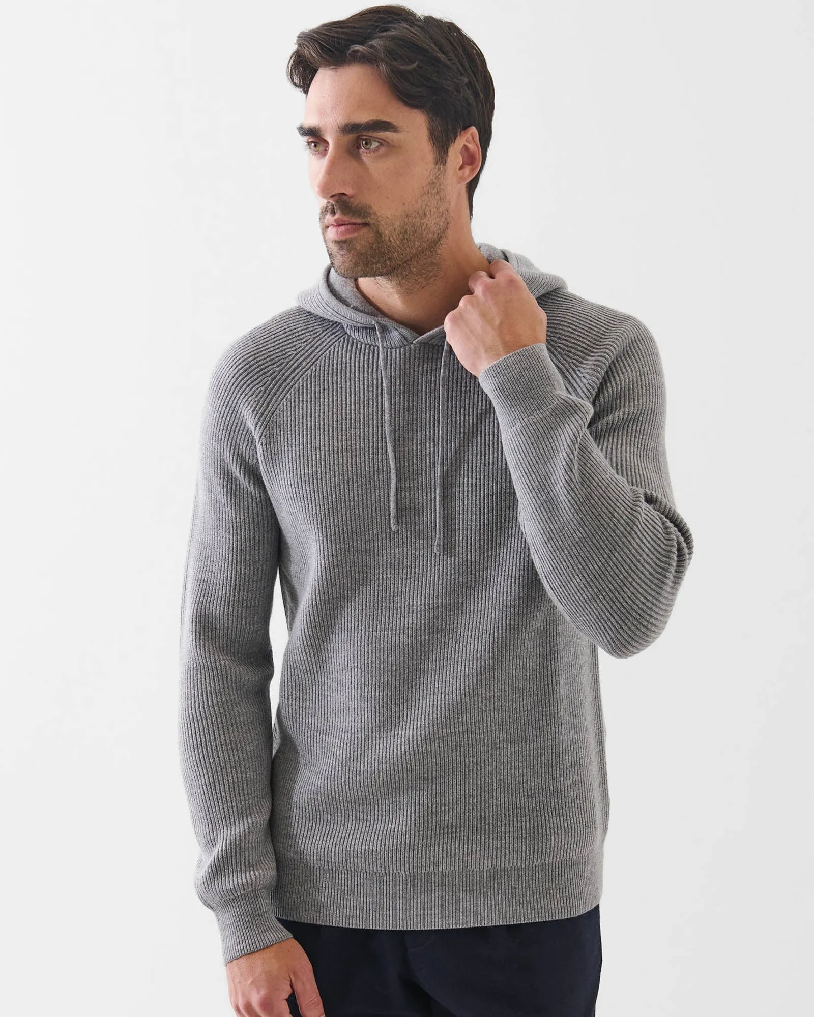 12 Gauge Merino Wool Ribbed Hoodie sold by TNT Fashion product image thumbnail 2