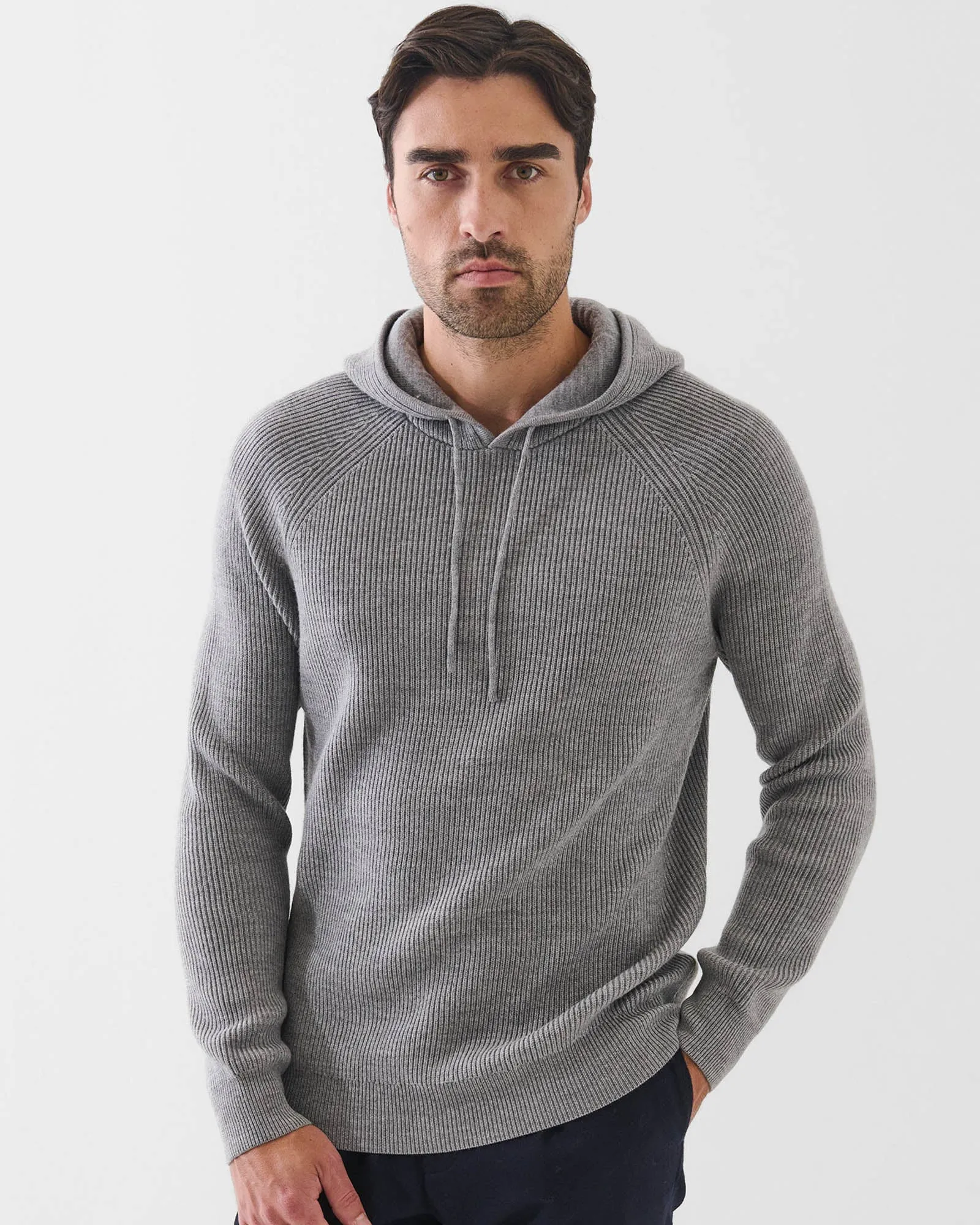 12 Gauge Merino Wool Ribbed Hoodie sold by TNT Fashion