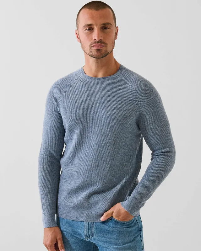 12 Gauge Merino Raglan Sleeve Crew sold by TNT Fashion