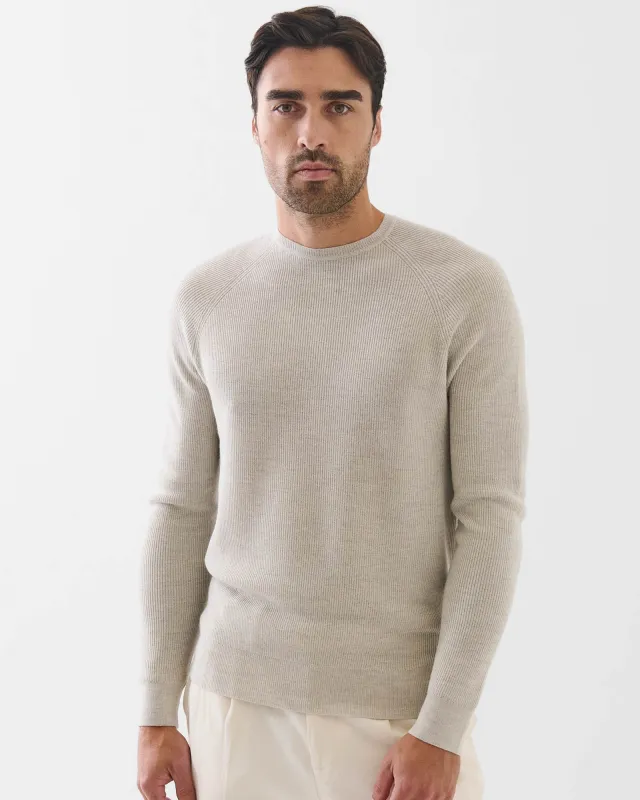 12 Gauge Merino Raglan Sleeve Crew sold by TNT Fashion