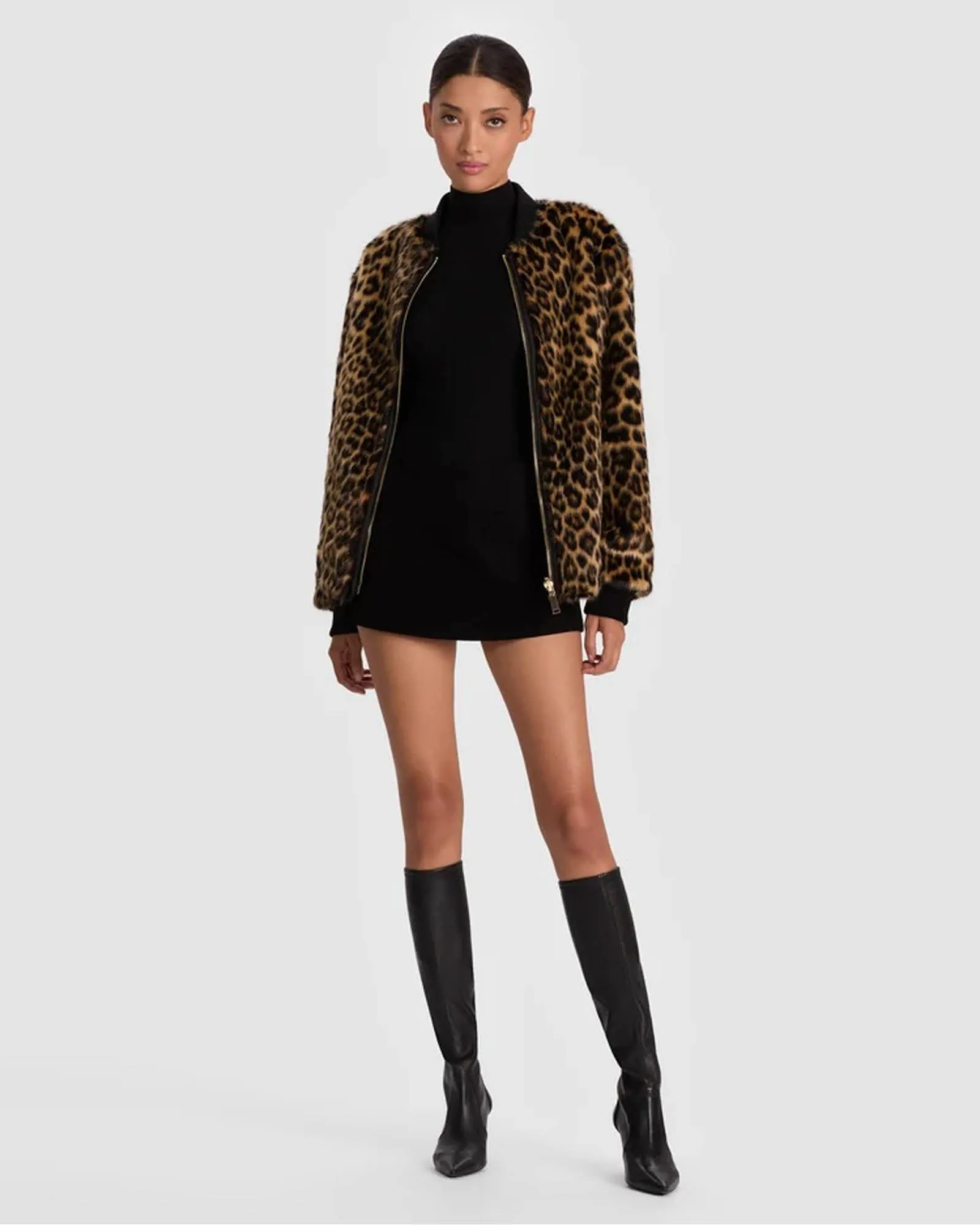 Becky Faux Fur Bomber Jacket sold by TNT Fashion product image thumbnail 2