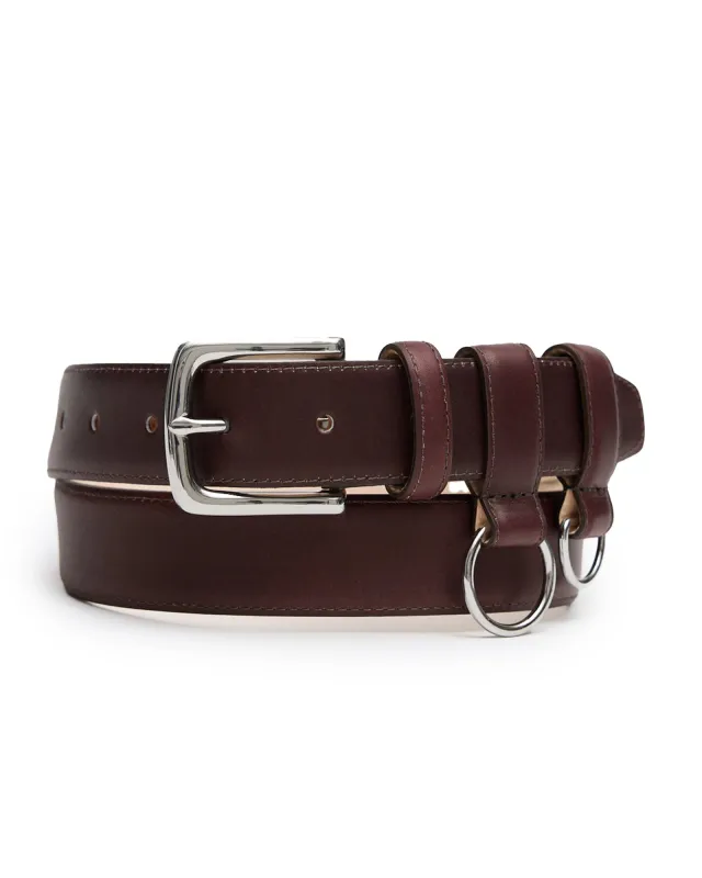 Ring Hardware Leather Belt sold by TNT Fashion