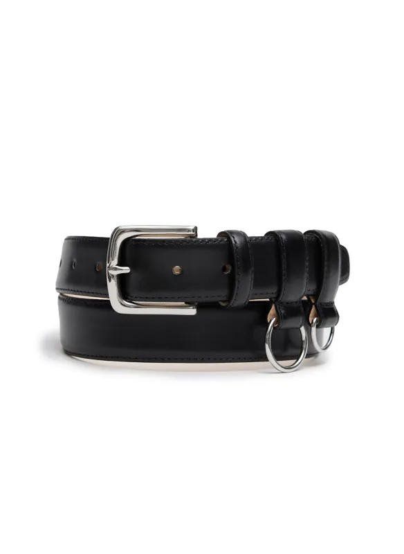 Ring Hardware Leather Belt sold by TNT Fashion