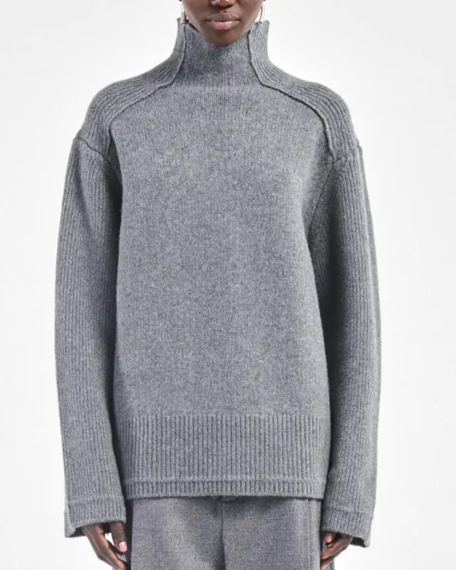 Button Mock Sweater made by MARIA McMANUS