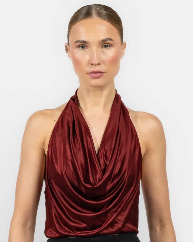 Ayanna Cowl Halter Top sold by TNT Fashion