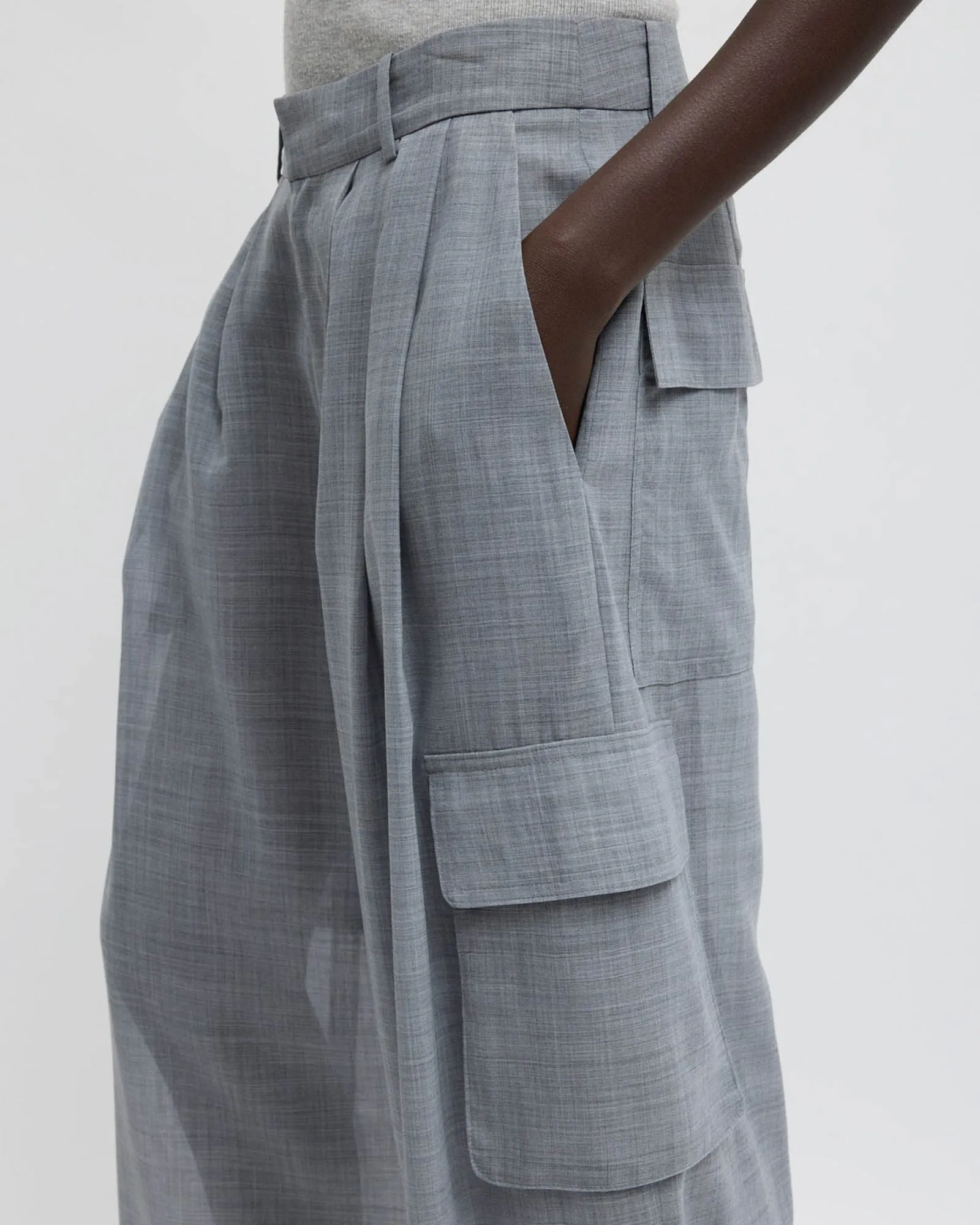 Sheer Wool Triple Pleat Pants sold by TNT Fashion product image thumbnail 5