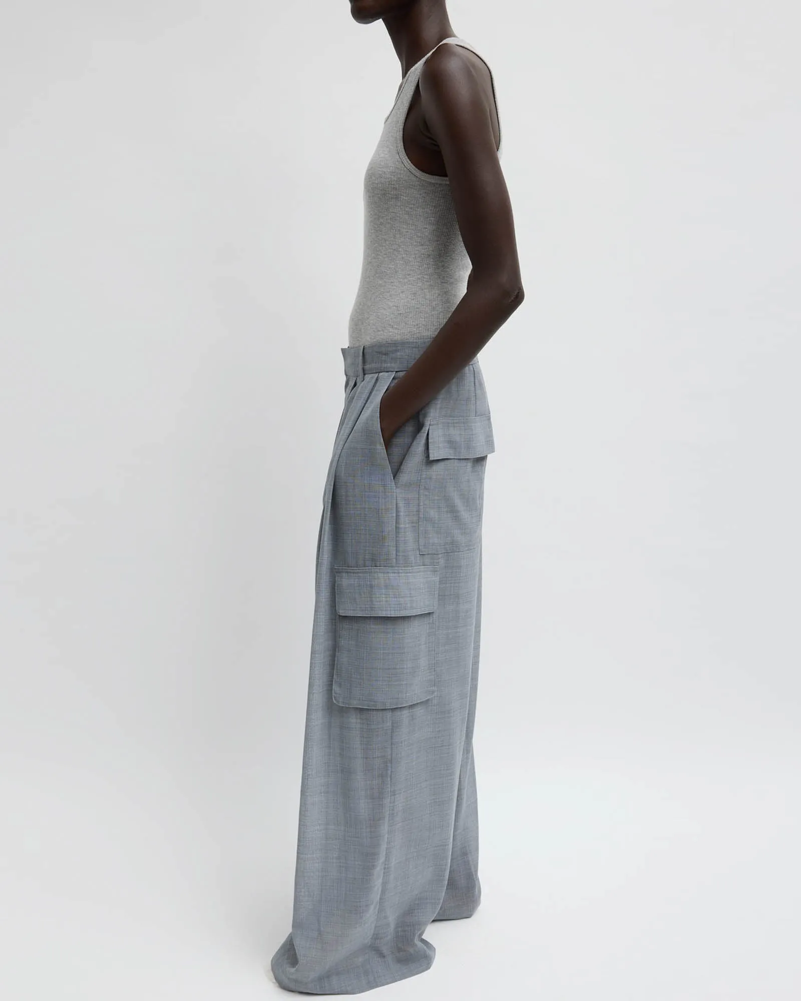 Sheer Wool Triple Pleat Pants sold by TNT Fashion product image thumbnail 4