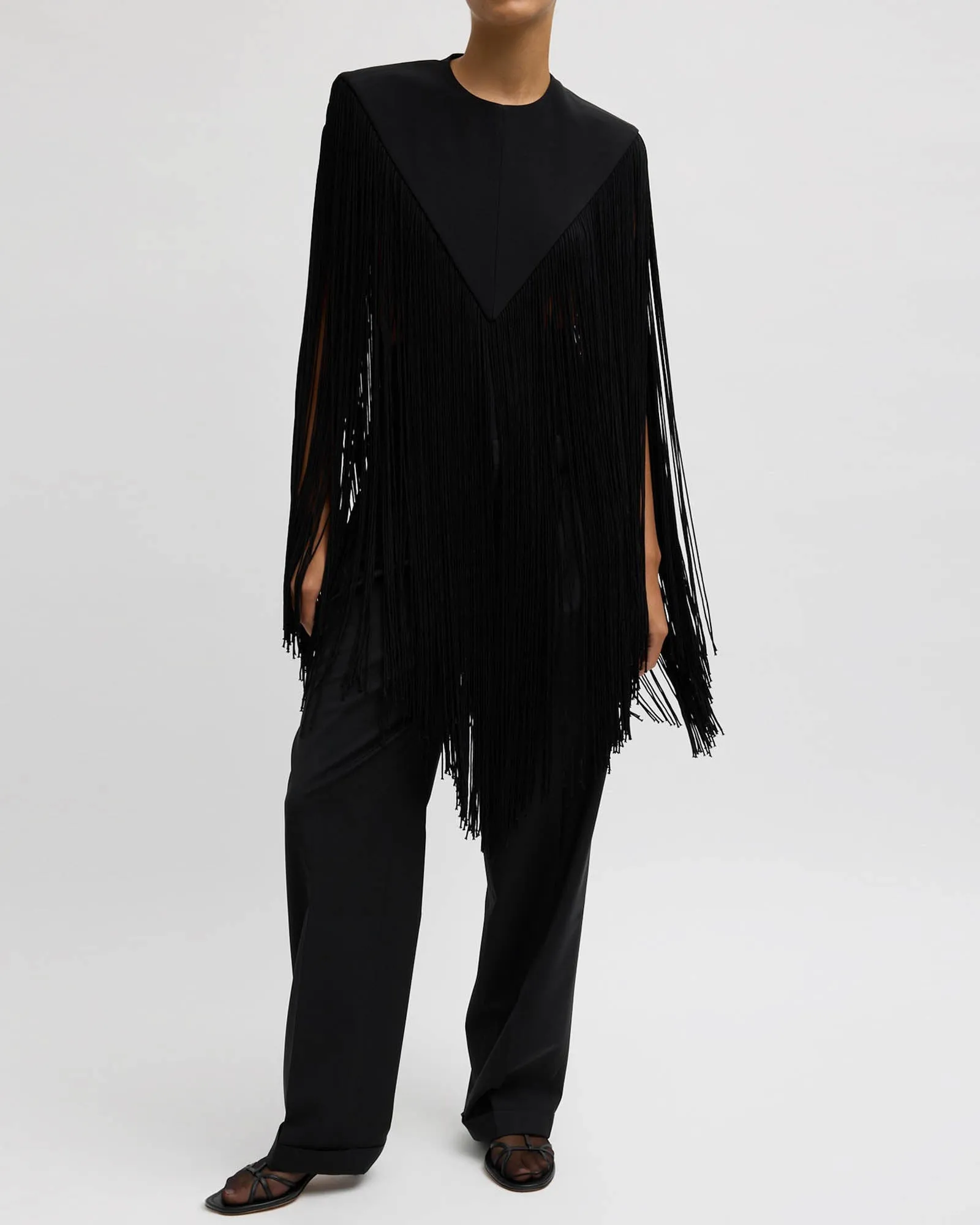 Silk Fringe Cape sold by TNT Fashion product image thumbnail 3