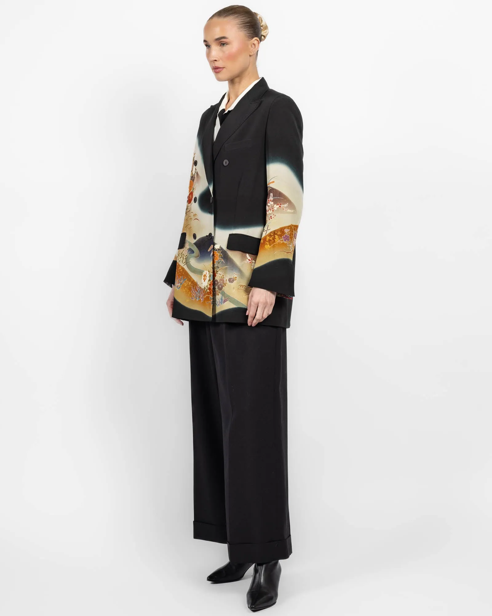 Flared Double-Breasted Kimono Jacket sold by TNT Fashion product image thumbnail 4