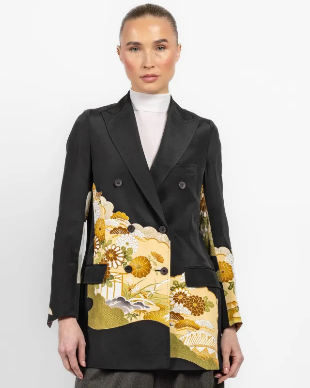 Flared Double-Breasted Kimono Jacket sold by TNT Fashion