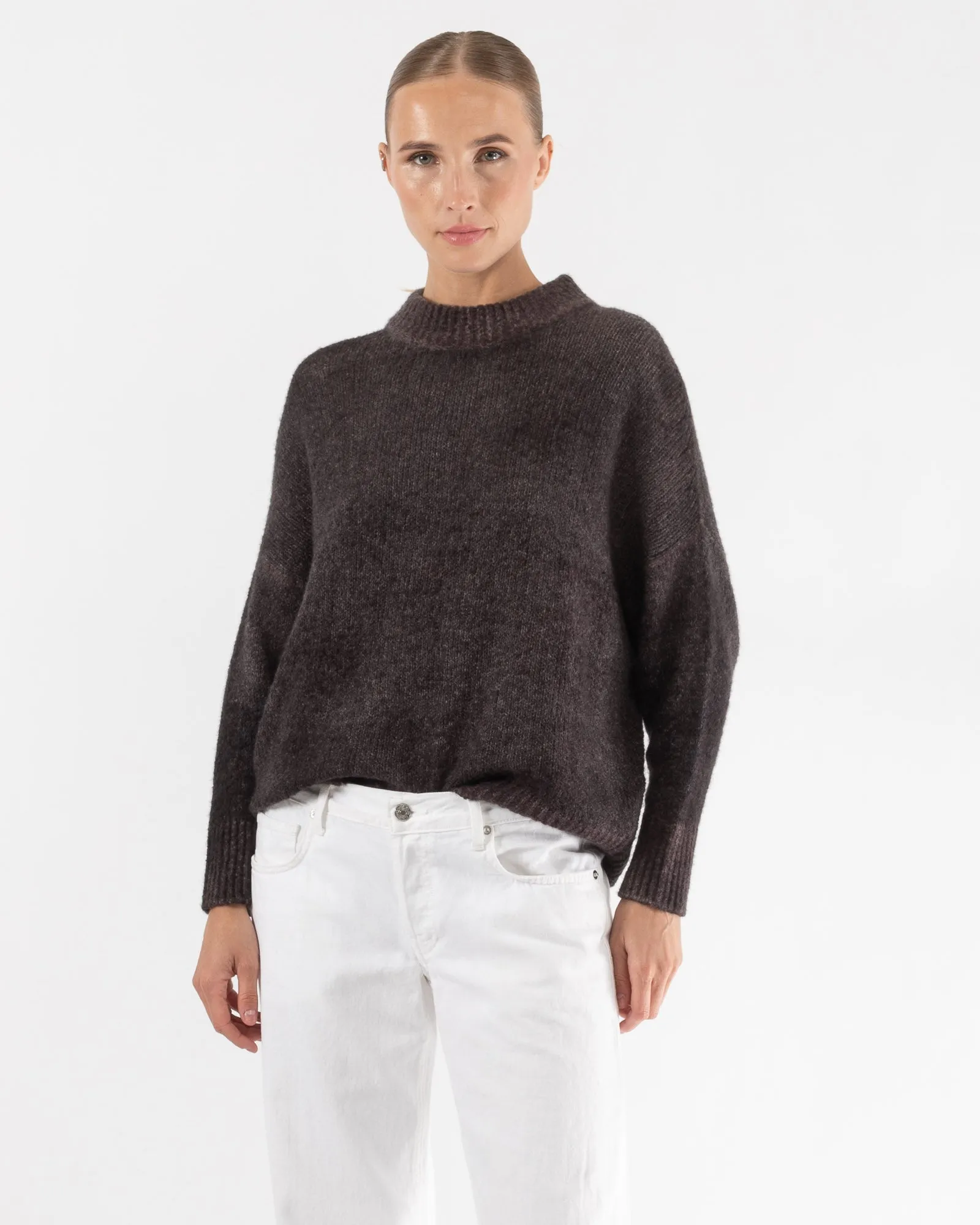 Mock Neck Silk Sweater sold by TNT Fashion