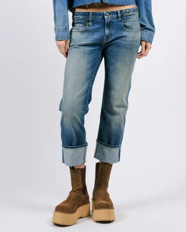 Cuffed Boy Straight Jeans sold by TNT Fashion
