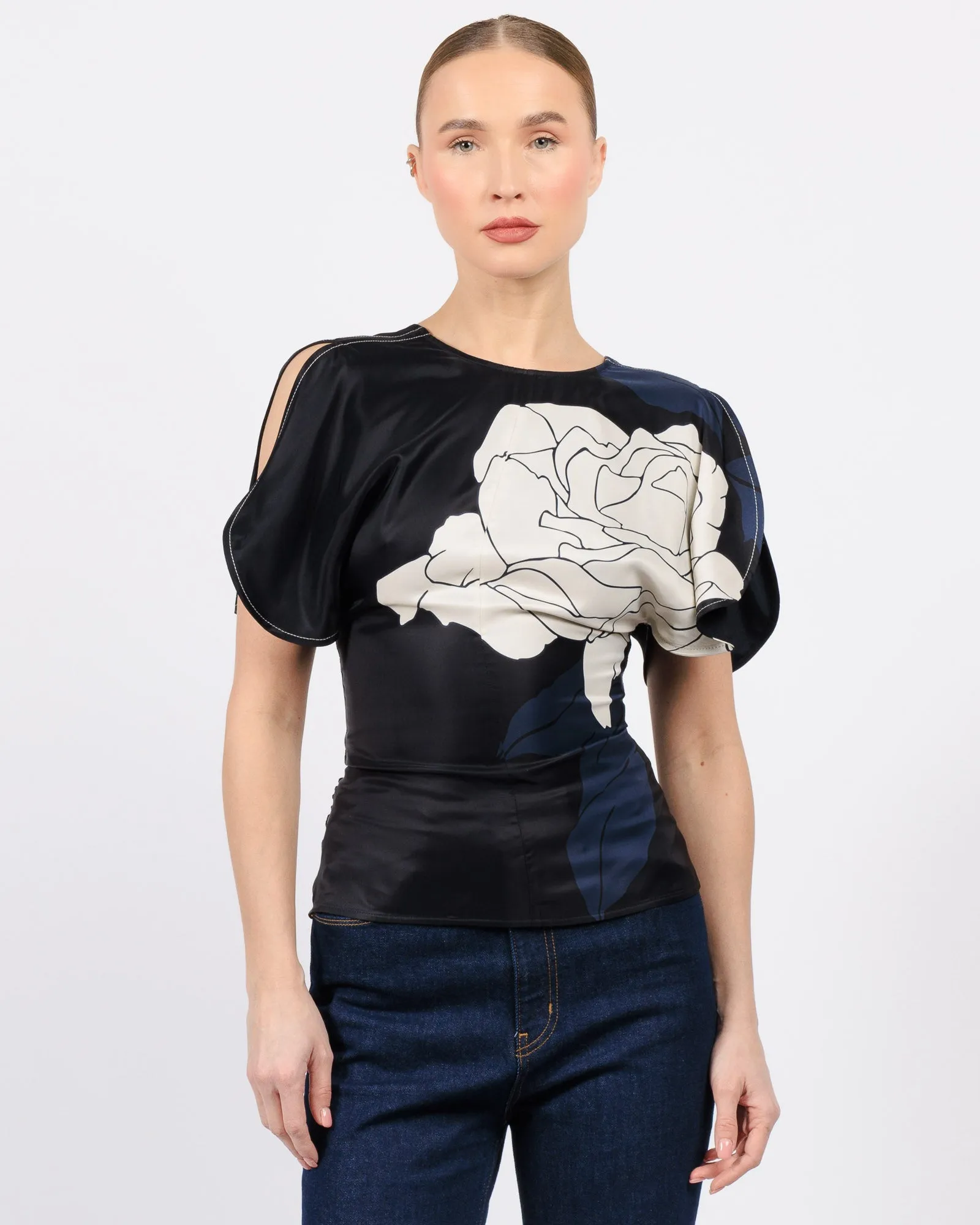 Drape Sleeve Top sold by TNT Fashion