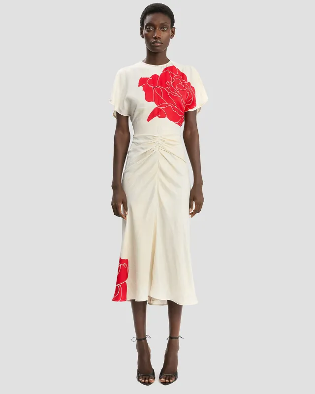 Gather Midi Dress sold by TNT Fashion