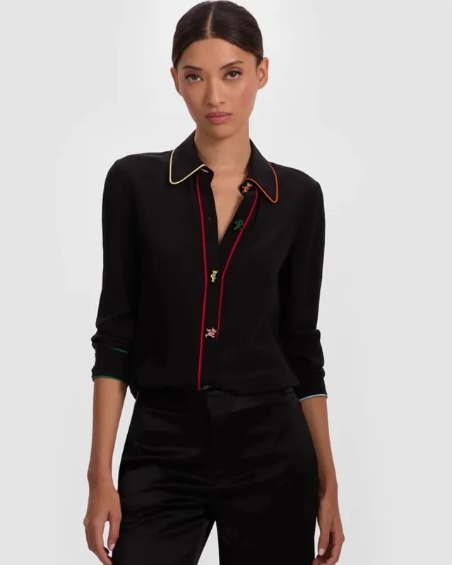 Willa Piping Pocket Top made by Alice + Olivia