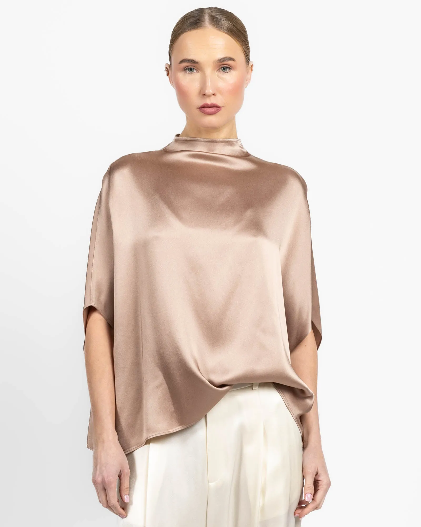 Satin Cape Tee sold by TNT Fashion