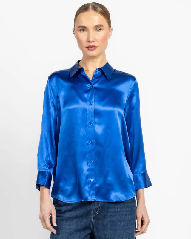 Dani Three-Quarter Sleeve Top made by L'AGENCE