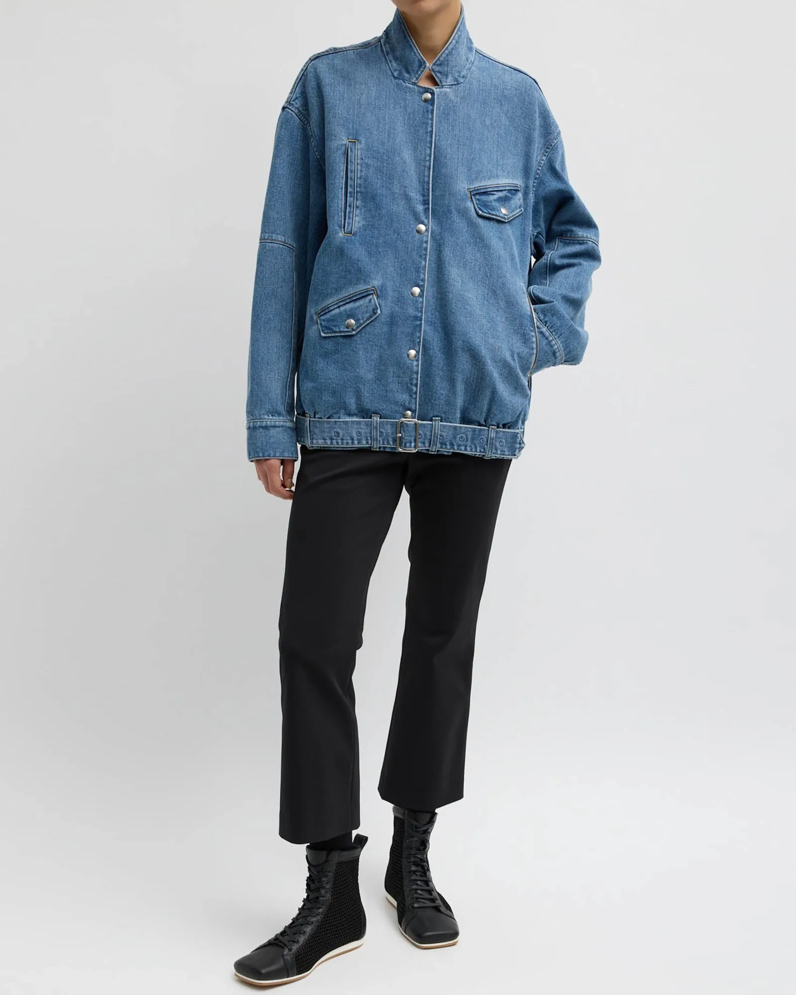 Denim Moto Bomber sold by TNT Fashion product image thumbnail 2
