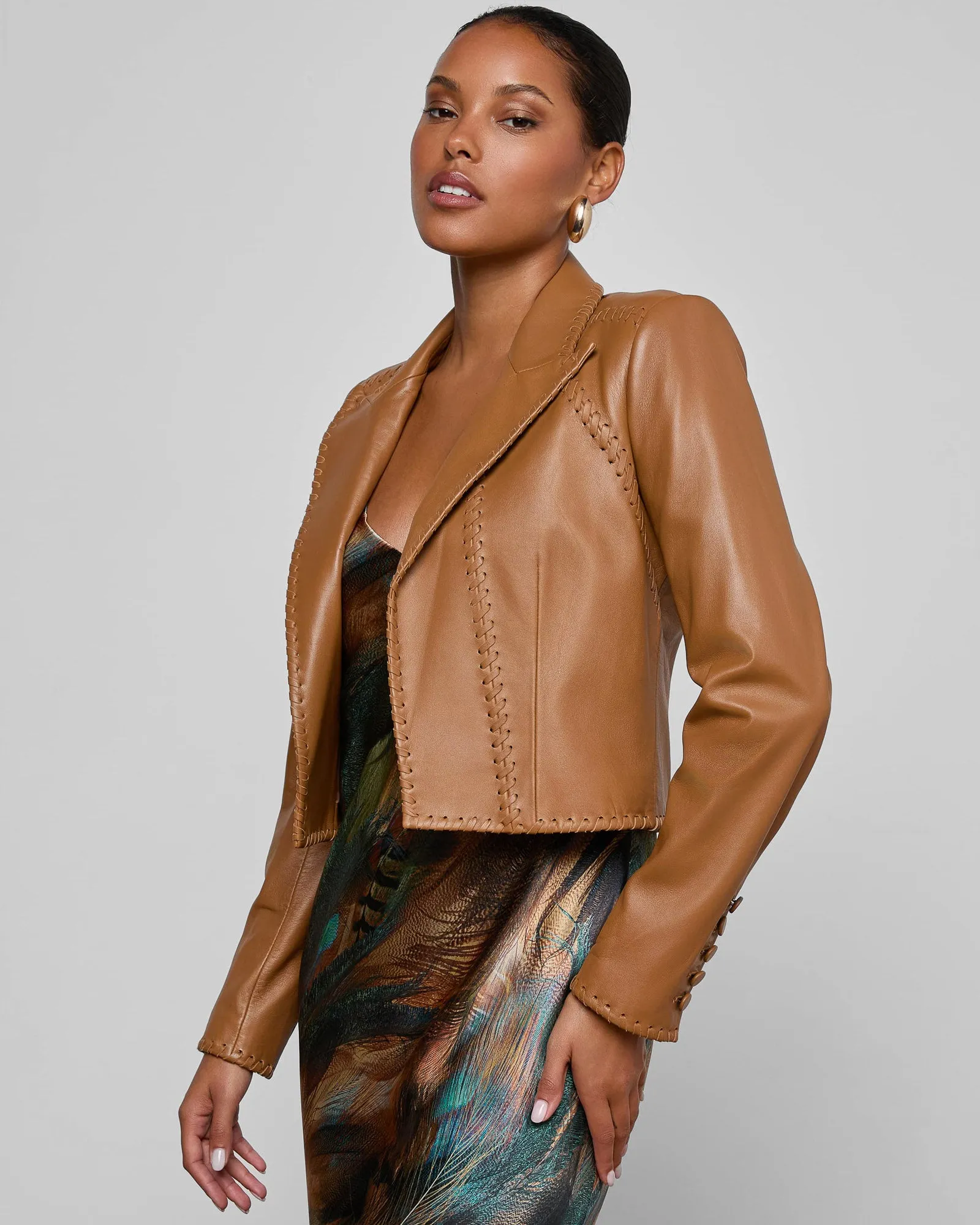 Dulcie Leather Blazer sold by TNT Fashion product image thumbnail 3