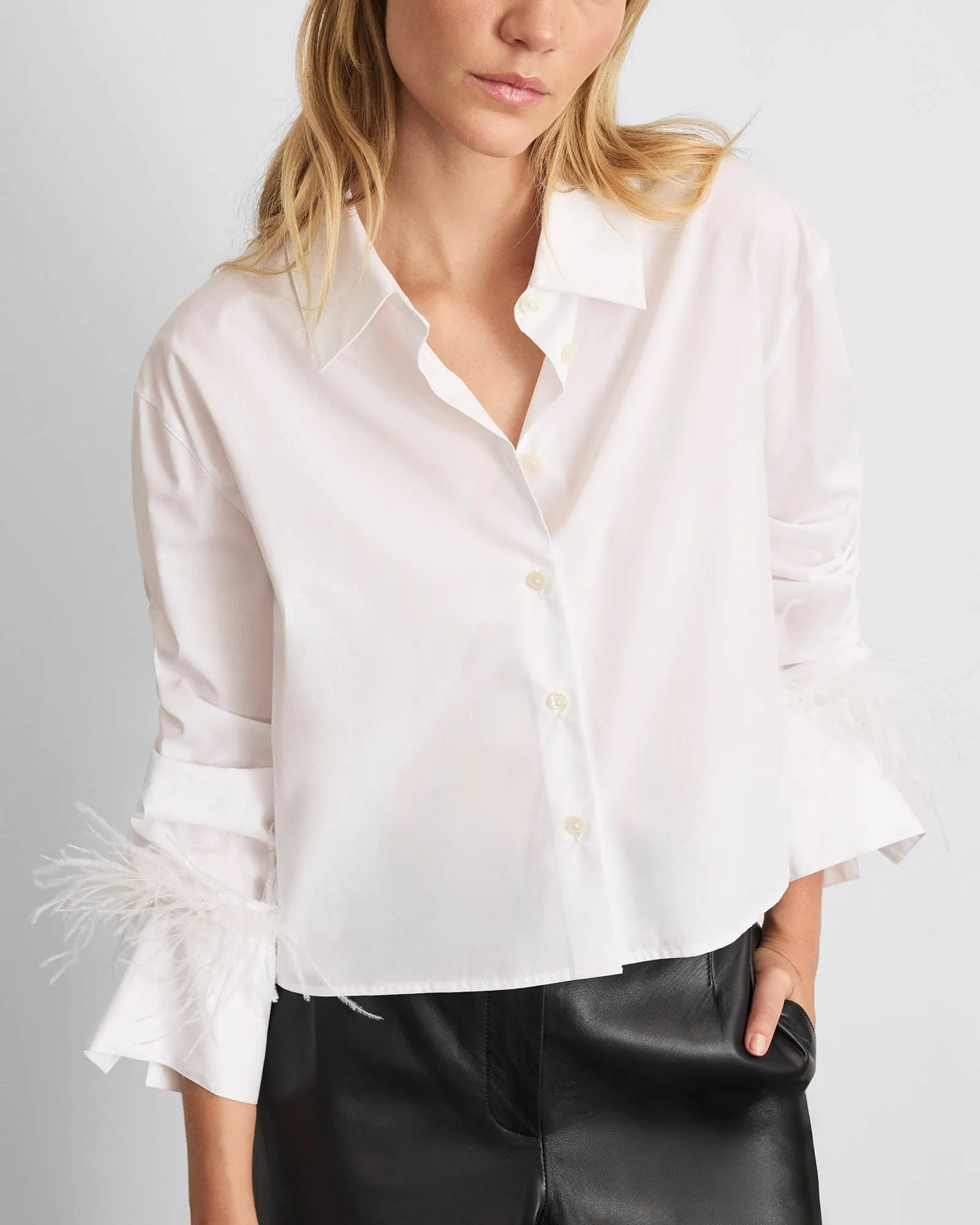 Largaux Feather Top sold by TNT Fashion