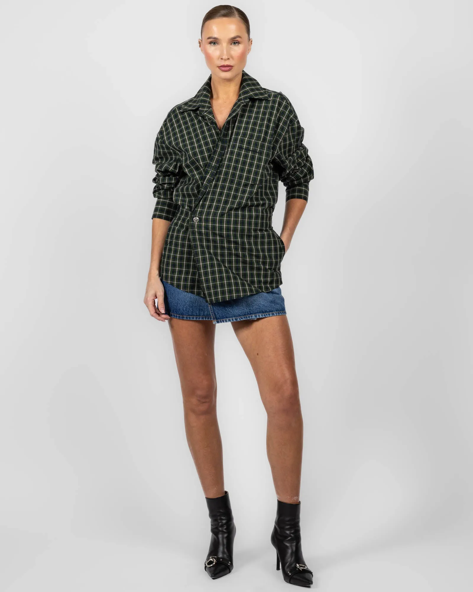 Mini Wrap Contrast Dress sold by TNT Fashion product image thumbnail 2