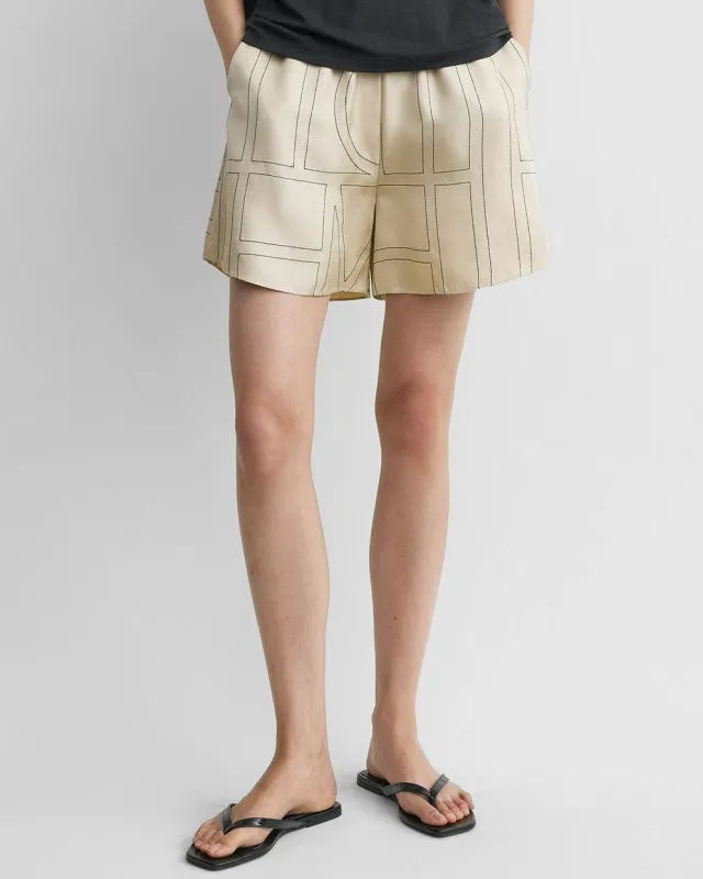 Monogram Silk PJ Shorts sold by TNT Fashion
