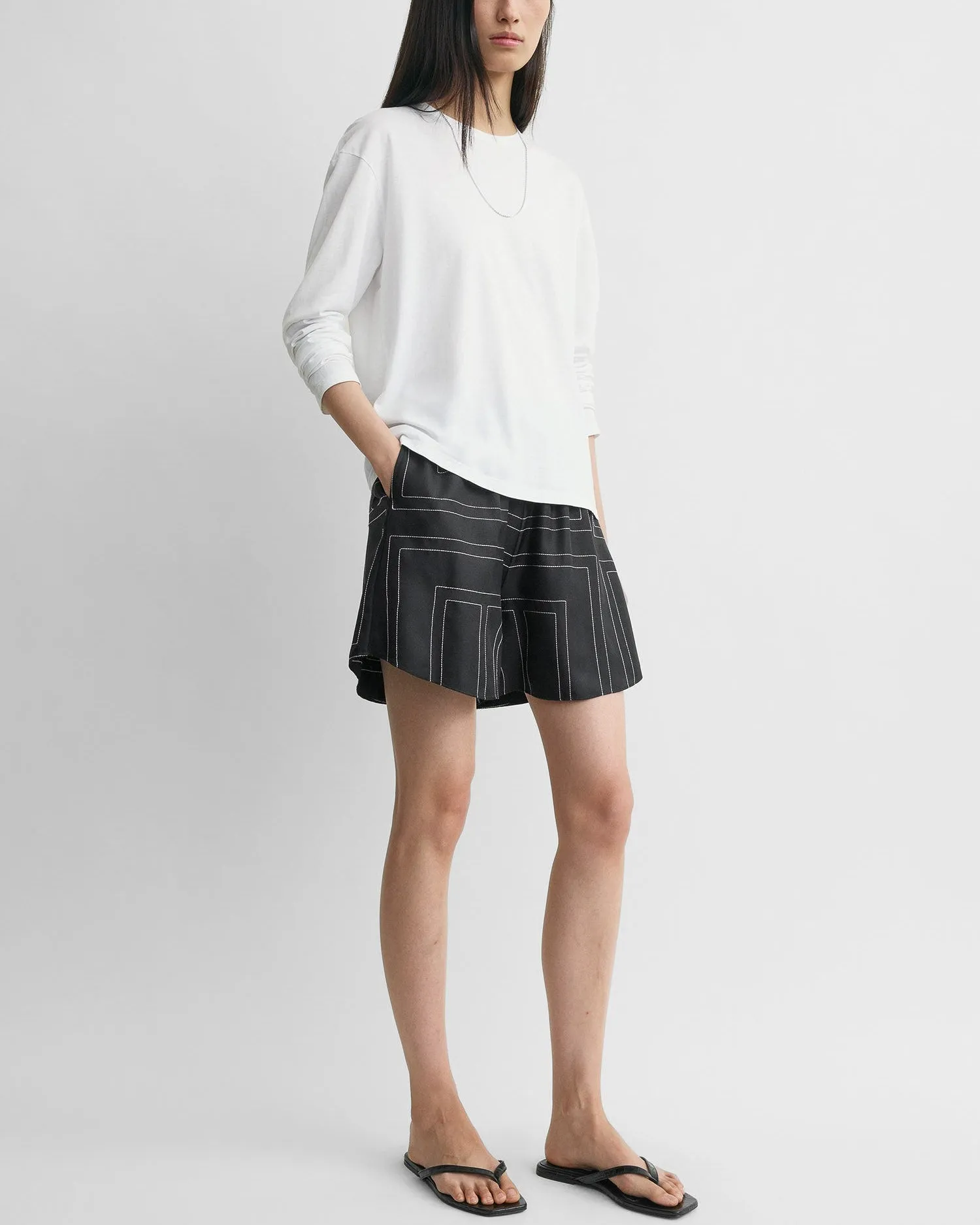 Monogram Silk PJ Shorts sold by TNT Fashion product image thumbnail 3