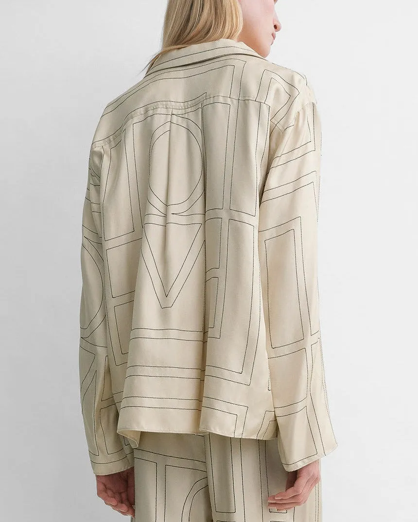 Monogram Silk PJ Top sold by TNT Fashion product image thumbnail 4