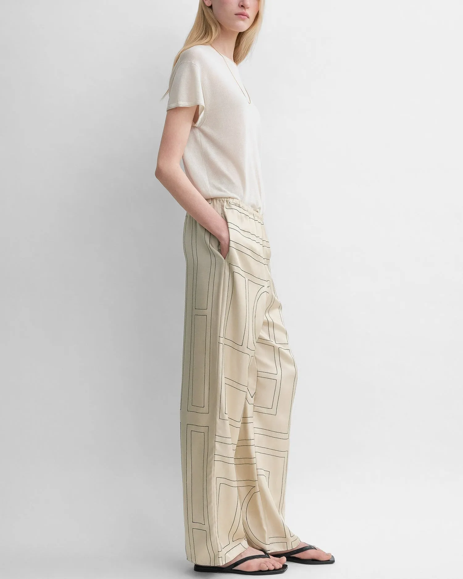 Monogram Silk PJ Bottoms sold by TNT Fashion product image thumbnail 3