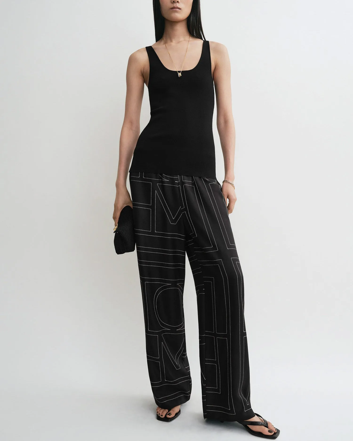 Monogram Silk PJ Bottoms sold by TNT Fashion product image thumbnail 2
