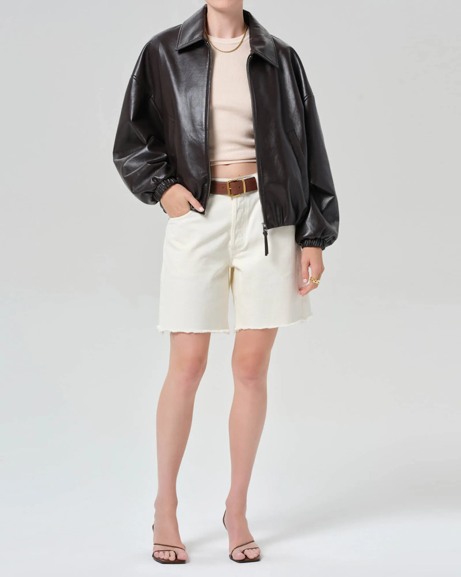 Bubble Hem Bomber Jacket sold by TNT Fashion product image thumbnail 2