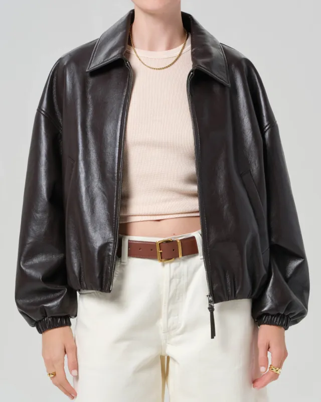Bubble Hem Bomber Jacket sold by TNT Fashion