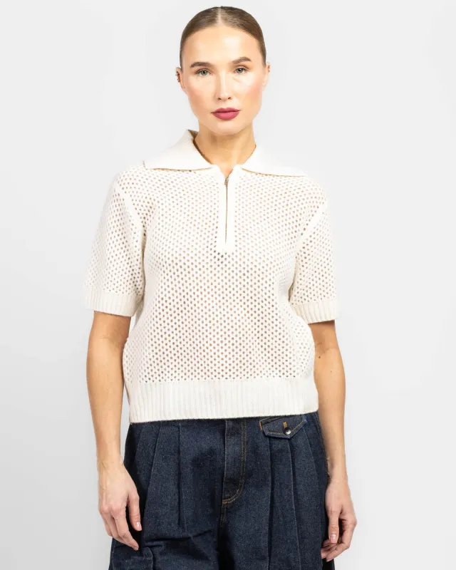 Mesh Polo made by White + Warren
